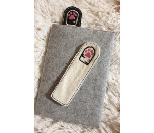 Stickdatei ITH - Lesezeichen Katzenpfoten in zwei Varianten